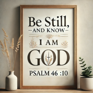 Psalm46-10 Be Still and Know I am God